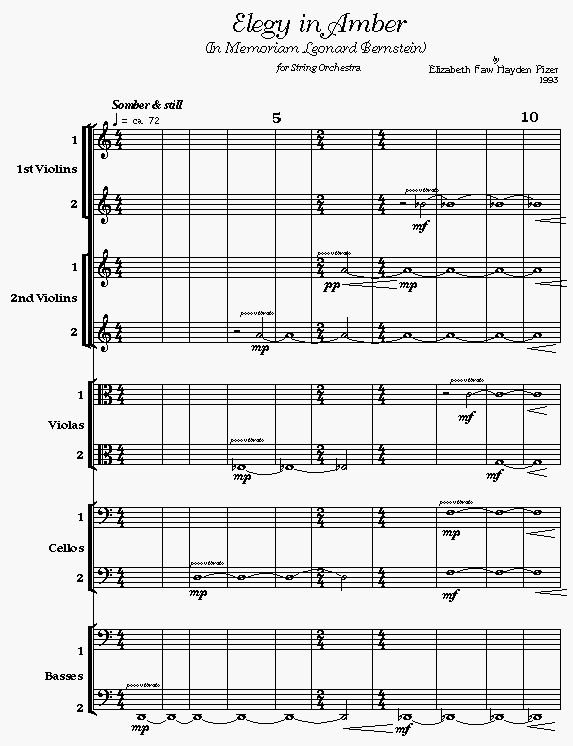 sample - pg1 - ELEGY IN AMBER (In Memoriam Leonard Bernstein)